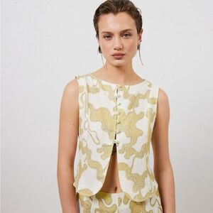 Verge Girl Celeste Linen Top Tropic